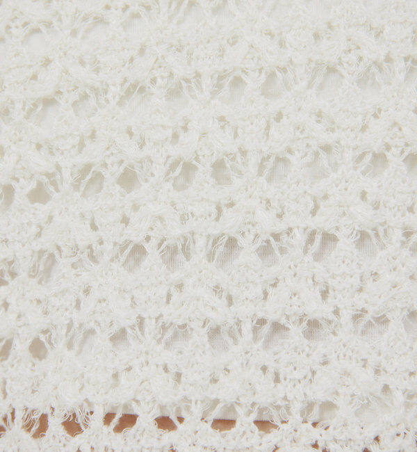  「透かし編みニットベスト」|ニット・セーター|