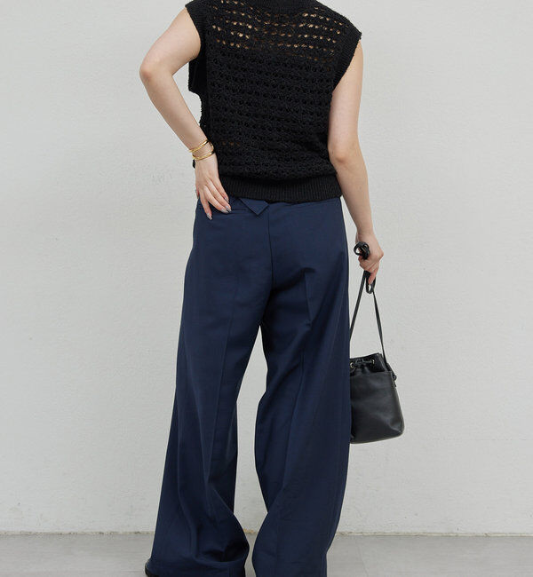  「透かし編みニットベスト」|ニット・セーター|