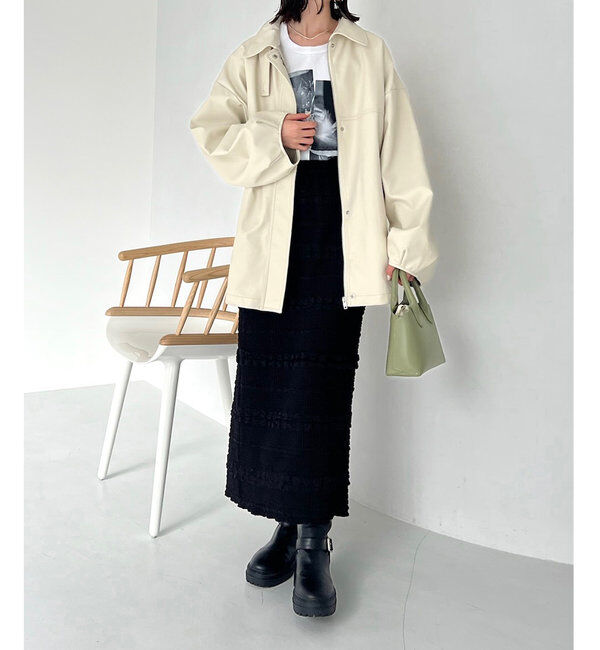  「【3色展開】フェイクレザージャケット」|その他|