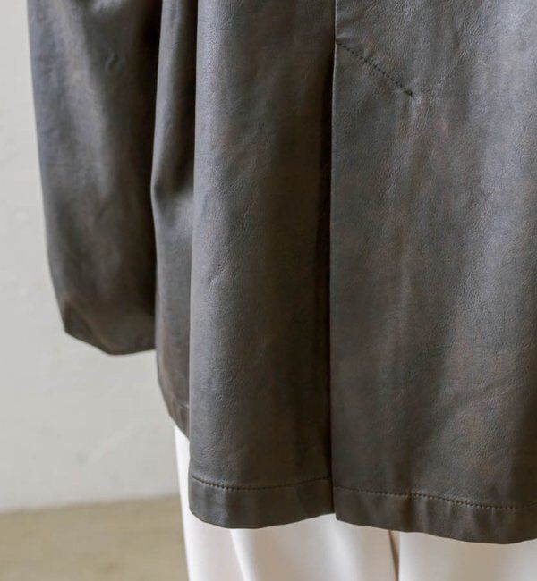  「【3色展開】フェイクレザージャケット」|その他|