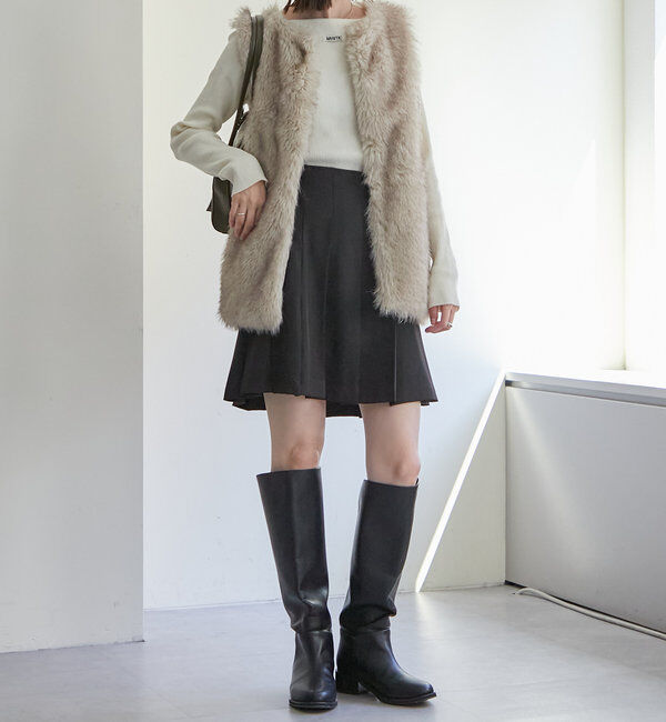  「フェイクファーベスト」|ベスト・ジレ|