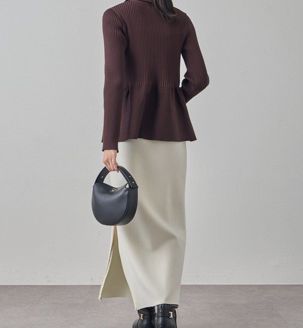  「【Lサイズも登場！】ポンチZIPタイトスカート」|スカート|