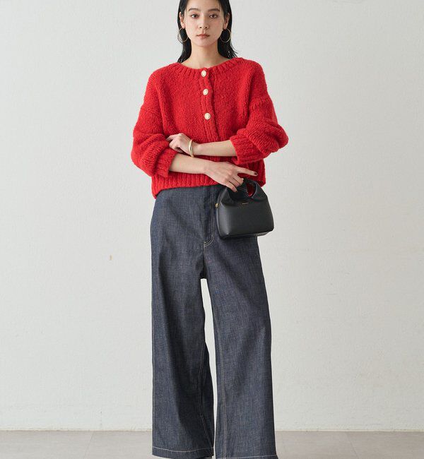  「【20周年限定】イタリアヤーン手編みニットカーデ」|ニット・セーター|