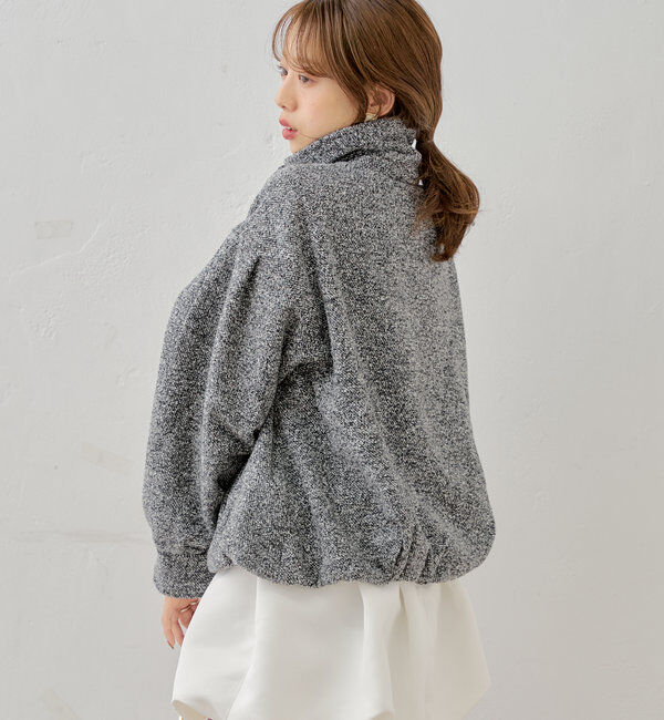  「スタンドツイードジップブルゾン」|ブルゾン・スタジャン|