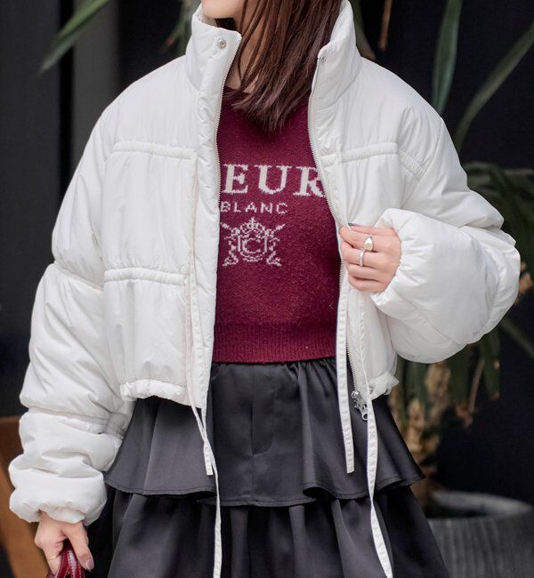  「リボンギャザー中綿ブルゾン」|その他|