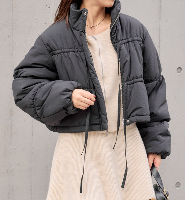  「リボンギャザー中綿ブルゾン」|その他|