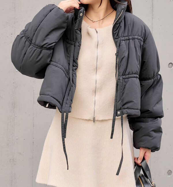  「リボンギャザー中綿ブルゾン」|その他|