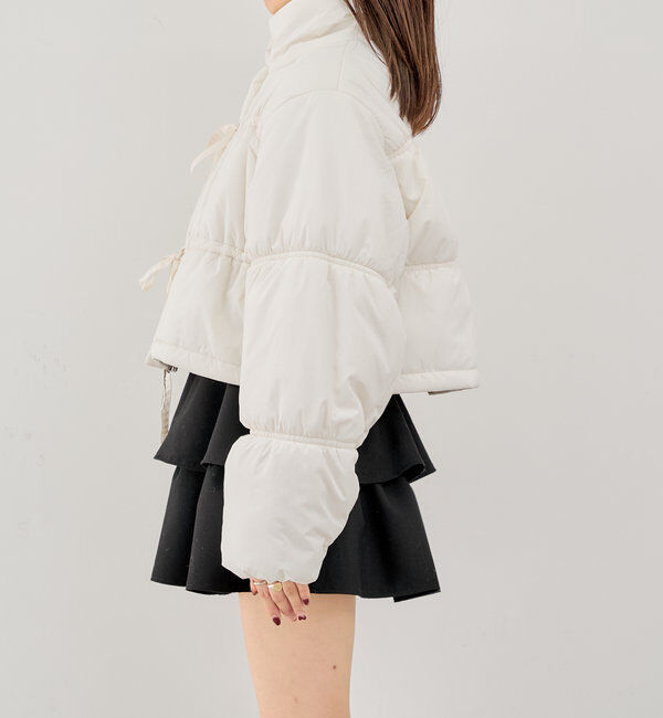  「リボンギャザー中綿ブルゾン」|その他|
