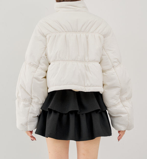  「リボンギャザー中綿ブルゾン」|その他|