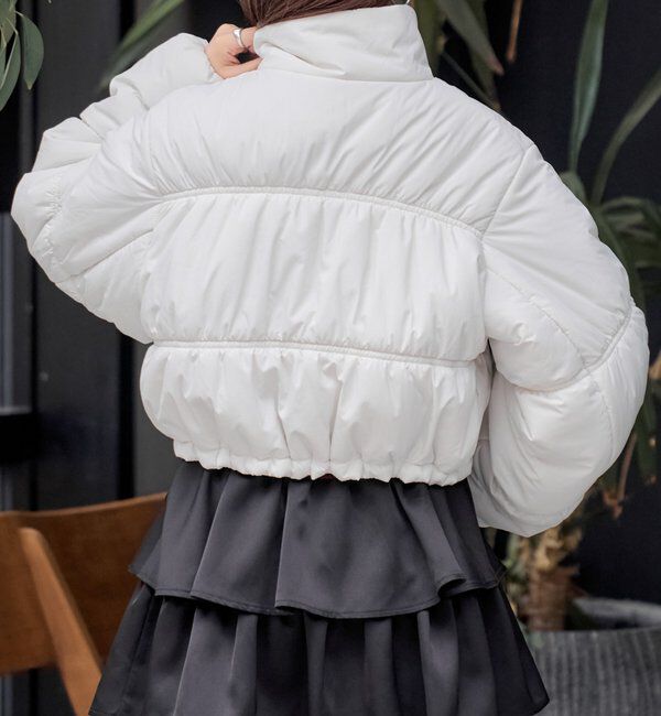  「リボンギャザー中綿ブルゾン」|その他|