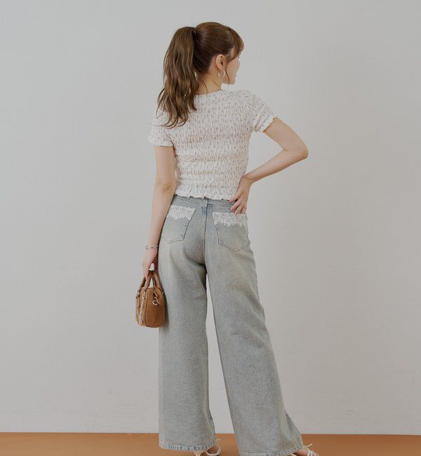  「【6色展開】フロントリボンボレロデザインT」|Tシャツ・カットソー|