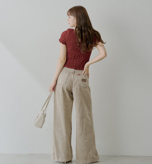  「【6色展開】フロントリボンボレロデザインT」|Tシャツ・カットソー|