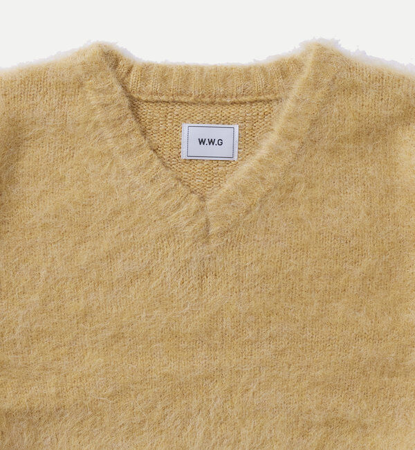  「【WEB限定】モヘアライクVニット」|ニット・セーター|