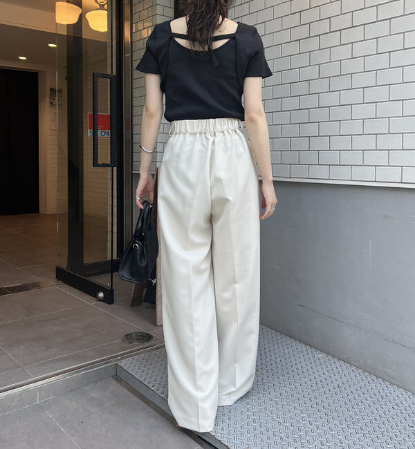  「【累計2万本突破！】【低身長・高身長サイズあり】2タックワイドパンツ」|チノ|