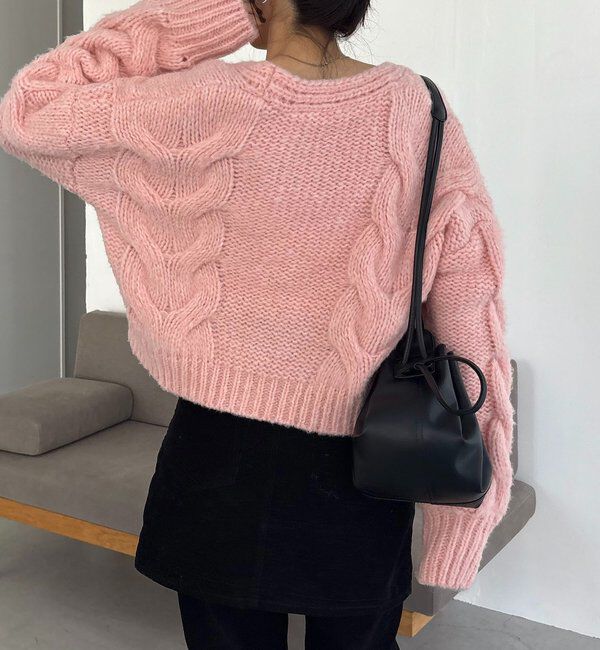  「BIGケーブルカーディガン」|カーディガン|