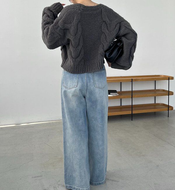  「BIGケーブルカーディガン」|カーディガン|