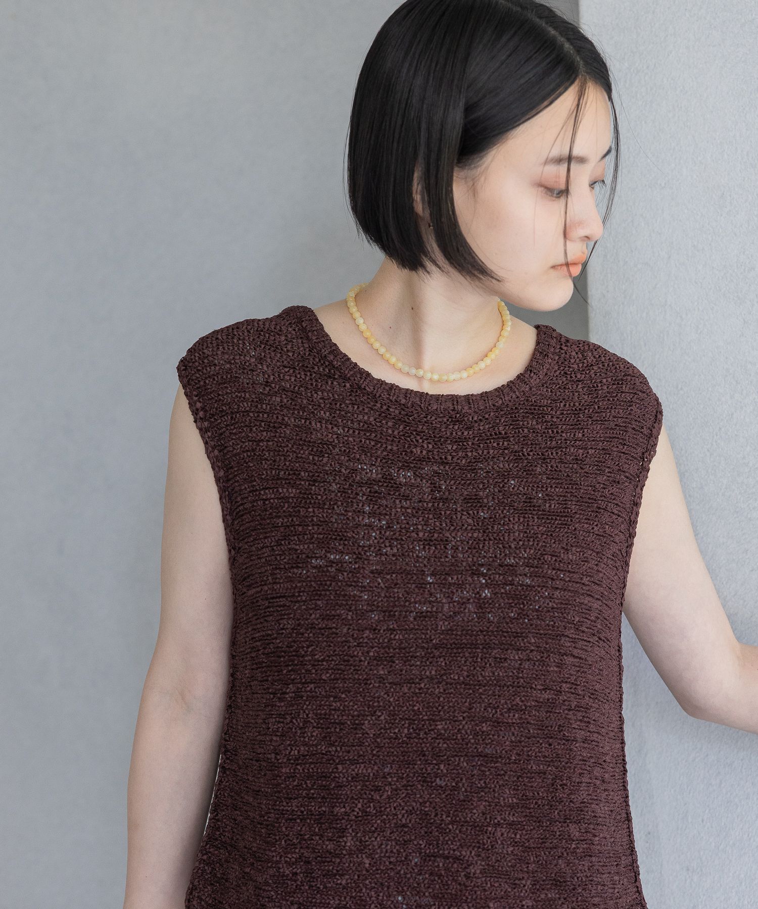 A part by 「アセテープニットノースリーブ」|ニット・セーター|