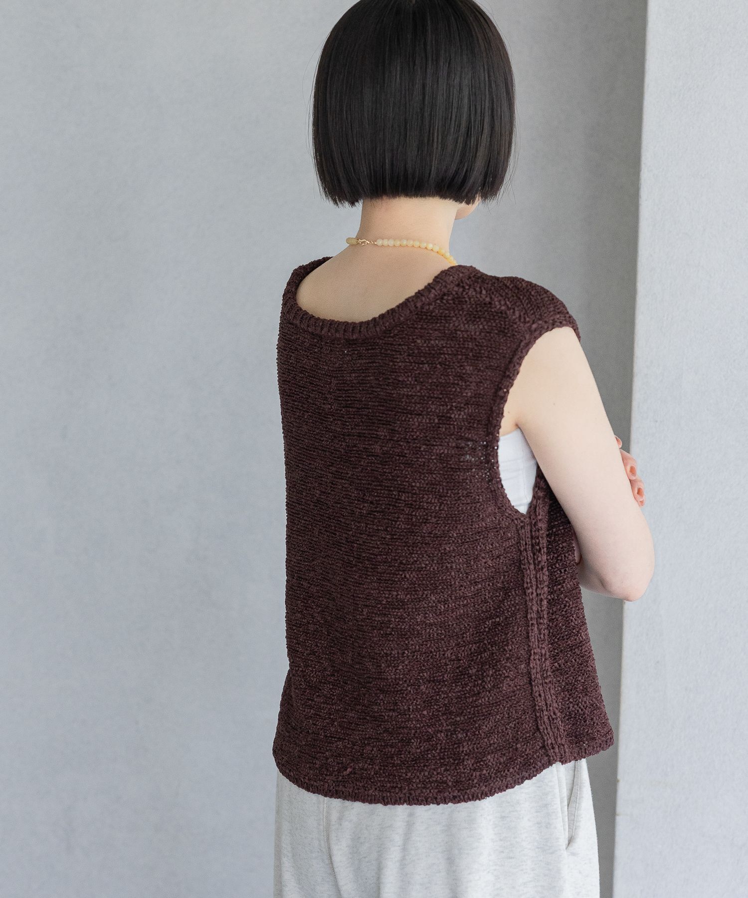 A part by 「アセテープニットノースリーブ」|ニット・セーター|