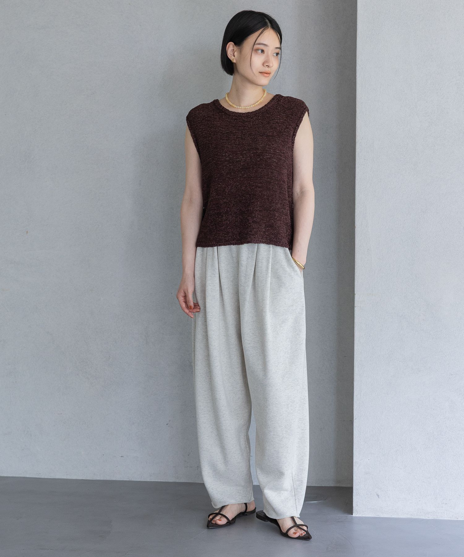 A part by 「アセテープニットノースリーブ」|ニット・セーター|