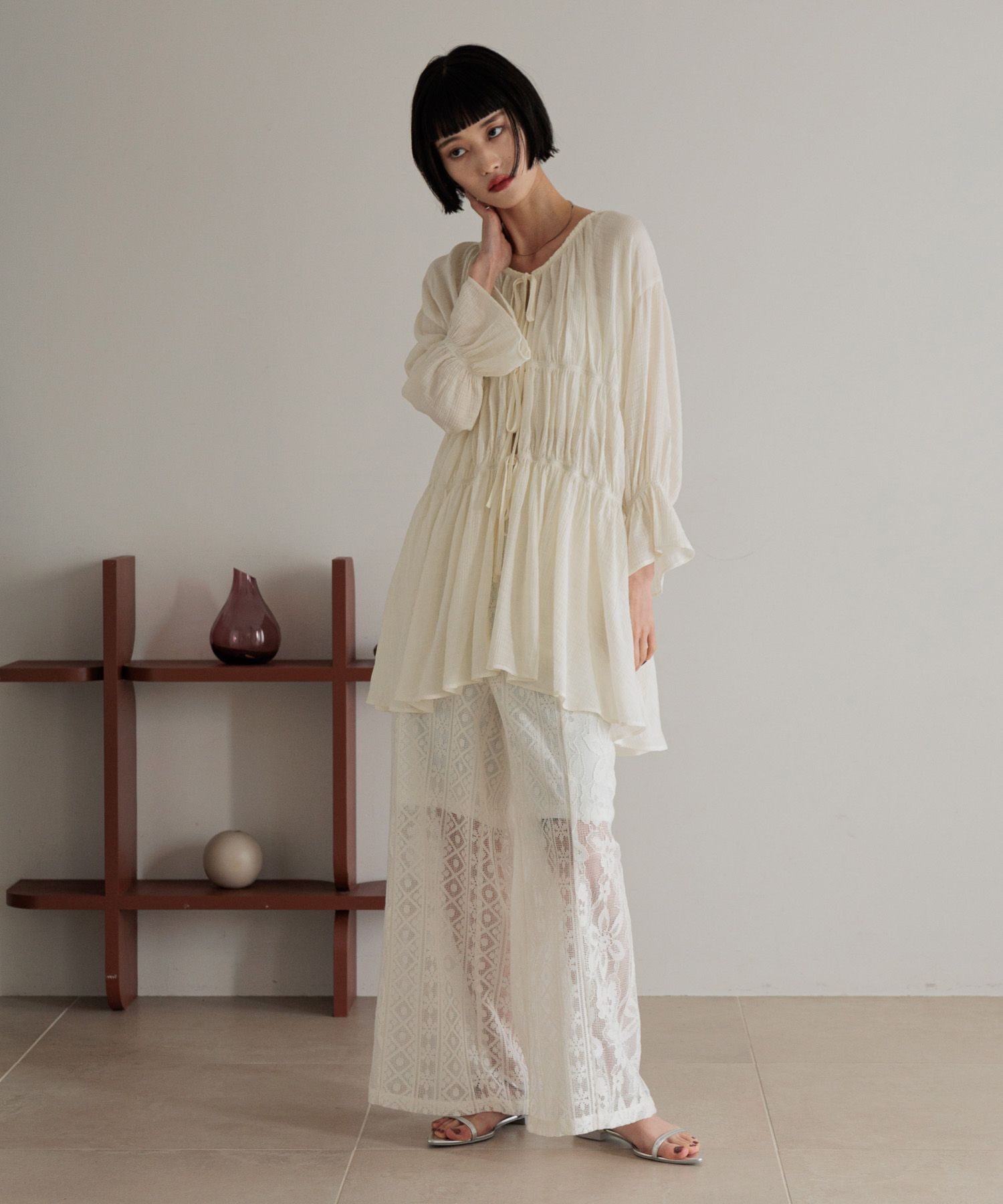 LOWRYS FARM「ヨウリュウシャーリング６Ｓ」|シャツ・ブラウス|