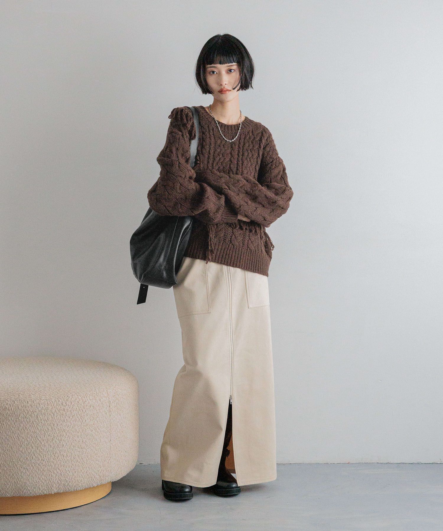 LOWRYS FARM「アソートＺＩＰタイトスカート」|スカート|