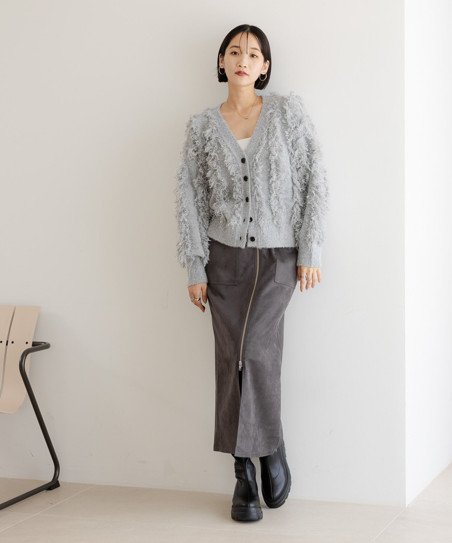 LOWRYS FARM「アソートＺＩＰタイトスカート」|スカート|