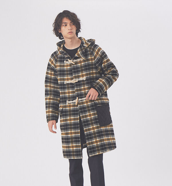 ABAHOUSE「ニードルパンチ ダッフルコート」|ダッフルコート|マスタード