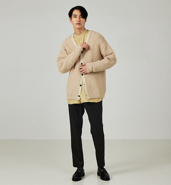 ABAHOUSE「【ツイスティッドニット】オーバーサイズ カーディガン」|カーディガン|