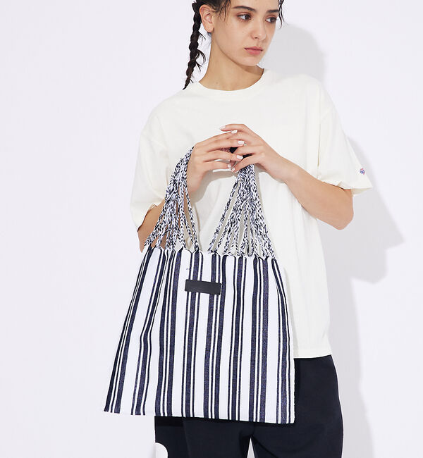 ABAHOUSE「【MOON BIRD/ムーンバード】手織りハンモックトートバッグ/手織り/A4サ」|トートバッグ|その他1