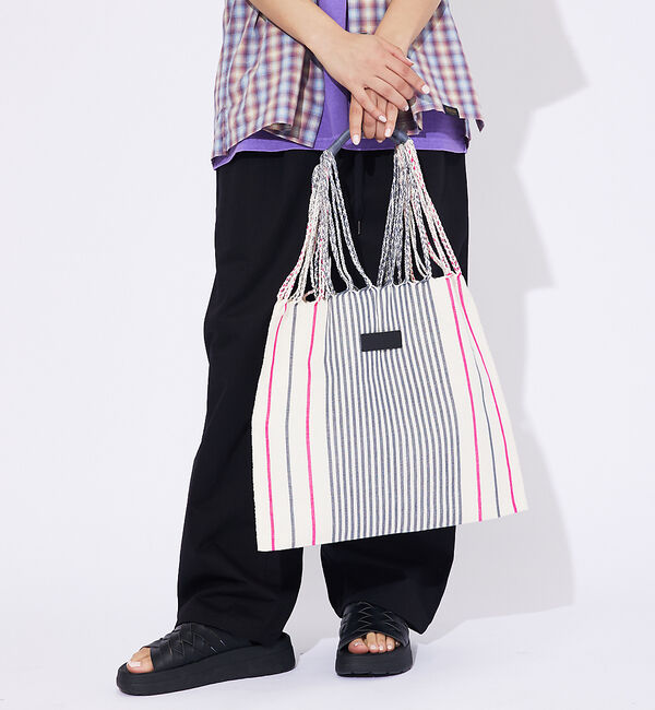 ABAHOUSE「【MOON BIRD/ムーンバード】手織りハンモックトートバッグ/手織り/A4サ」|トートバッグ|その他3