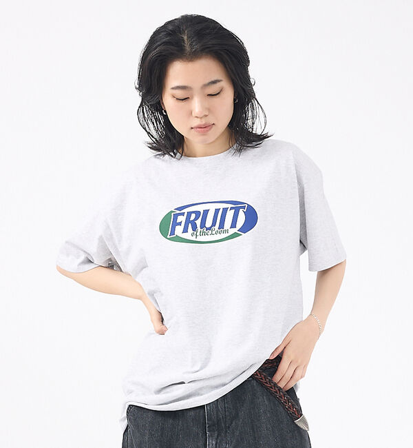 ABAHOUSE「【FRUIT OF THE LOOM/フルーツ オブ ザ ルーム】Print」|Tシャツ・カットソー|グレー系その他1