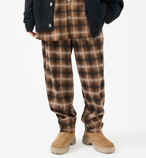 ABAHOUSE「【Revo.レボ】ルーズフィットオンブレーチェックイージーパンツ /グランジ/ユ」|その他|