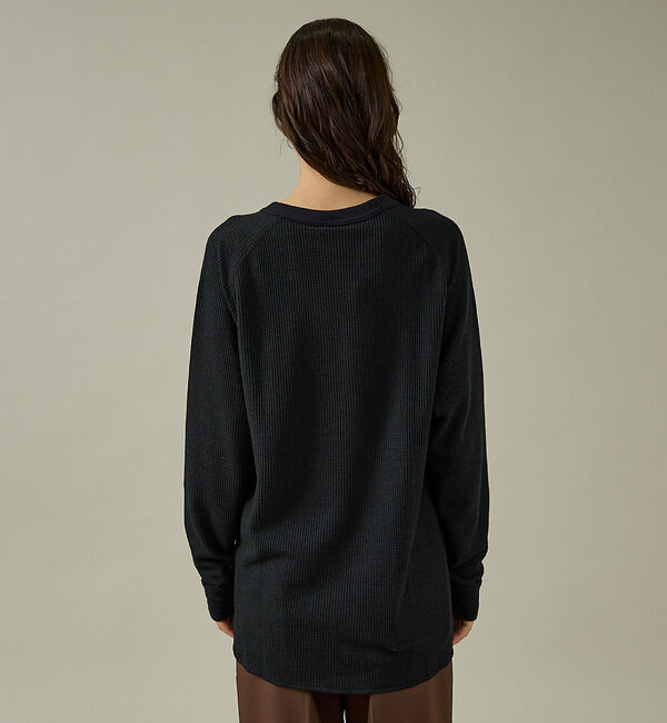 ABAHOUSE「【JEMORGAN/ジェーイーモーガン】CVCワッフル ラグラン裾ラウンドL S」|Tシャツ・カットソー|