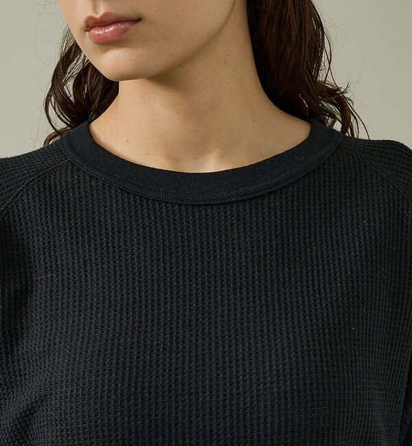 ABAHOUSE「【JEMORGAN/ジェーイーモーガン】CVCワッフル ラグラン裾ラウンドL S」|Tシャツ・カットソー|