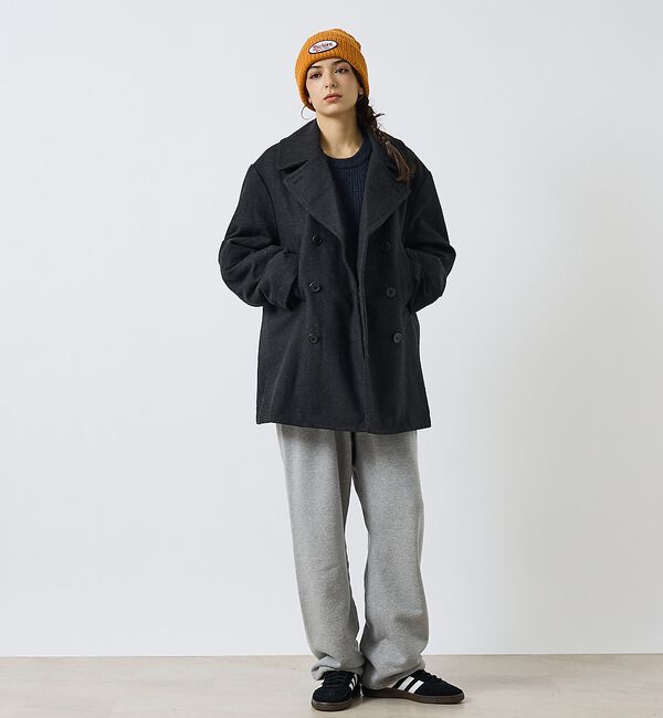 ABAHOUSE「【LUCEBER/ルースバー】WOOL P-COAT/ウールピーコート/ミリタリ」|ピーコート|