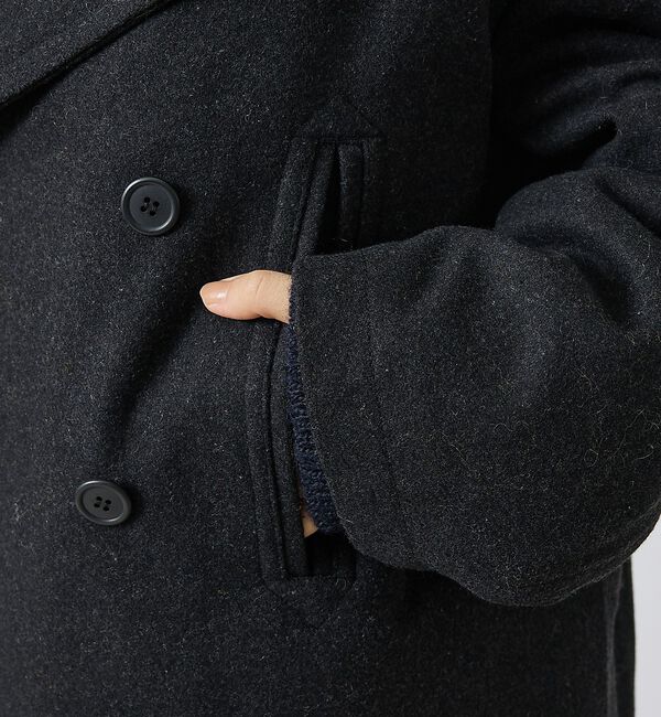 ABAHOUSE「【LUCEBER/ルースバー】WOOL P-COAT/ウールピーコート/ミリタリ」|ピーコート|