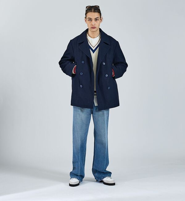 ABAHOUSE「【LUCEBER/ルースバー】WOOL P-COAT/ウールピーコート/ミリタリ」|ピーコート|