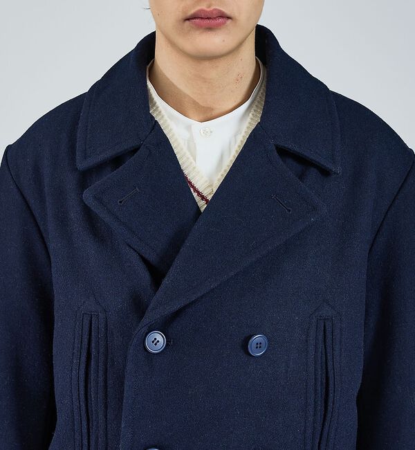 ABAHOUSE「【LUCEBER/ルースバー】WOOL P-COAT/ウールピーコート/ミリタリ」|ピーコート|