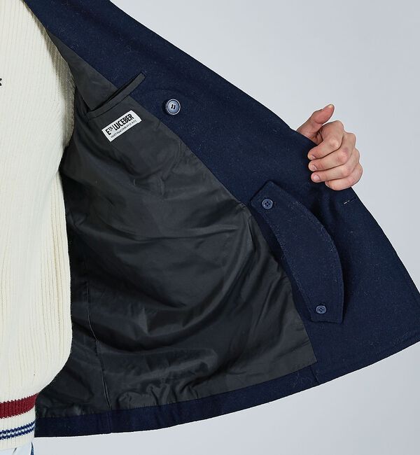 ABAHOUSE「【LUCEBER/ルースバー】WOOL P-COAT/ウールピーコート/ミリタリ」|ピーコート|