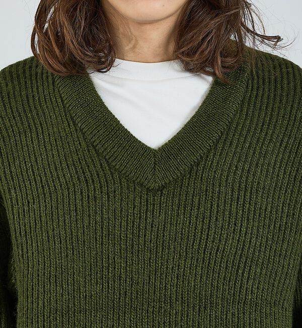 ABAHOUSE「【LUCEBER/ルースバー】MID G KNIT V NECK SWEATER」|ニット・セーター|