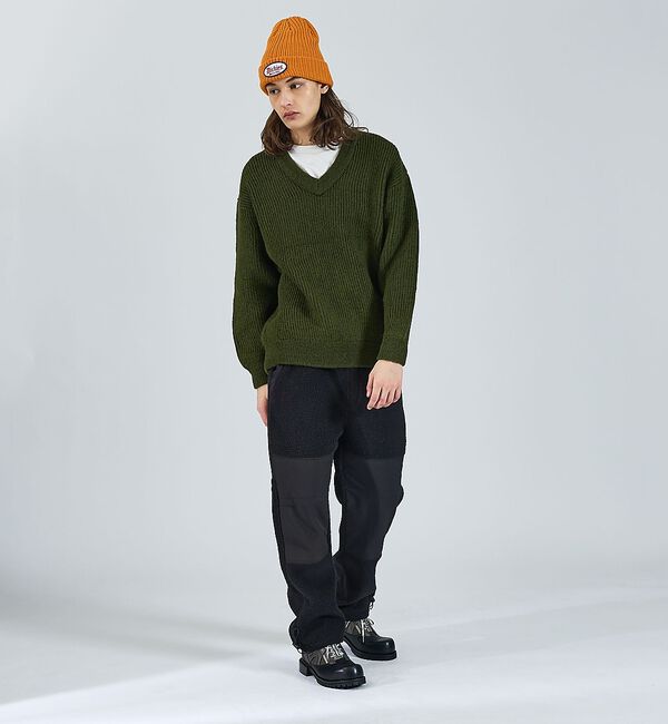 ABAHOUSE「【LUCEBER/ルースバー】MID G KNIT V NECK SWEATER」|ニット・セーター|