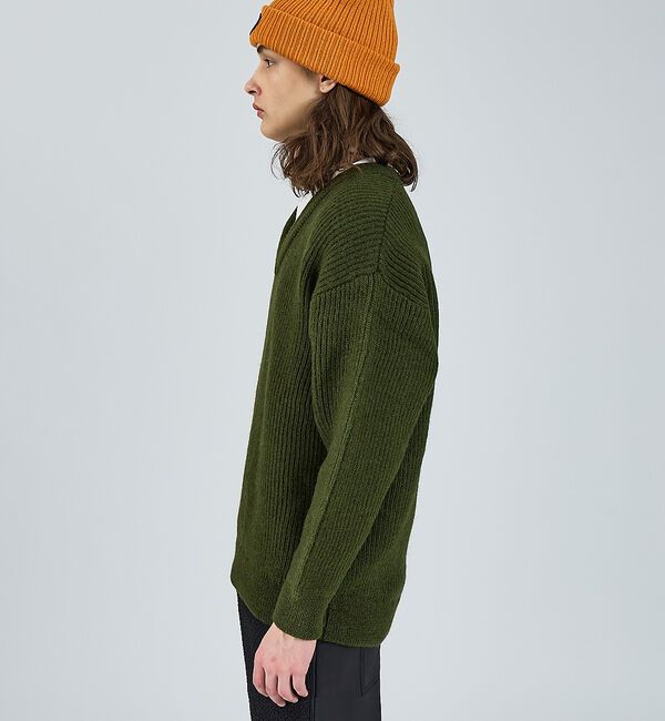 ABAHOUSE「【LUCEBER/ルースバー】MID G KNIT V NECK SWEATER」|ニット・セーター|