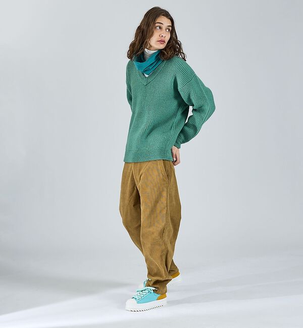 ABAHOUSE「【LUCEBER/ルースバー】MID G KNIT V NECK SWEATER」|ニット・セーター|