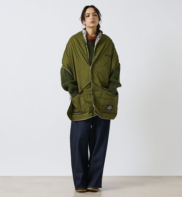 ABAHOUSE「【POLER/ポーラー】QULTED VEST MUFFLER/キルティング/ワ」|マフラー|