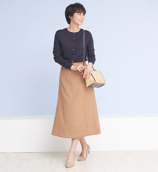 Rouge vif「スリットフレアミディスカート」|スカート|