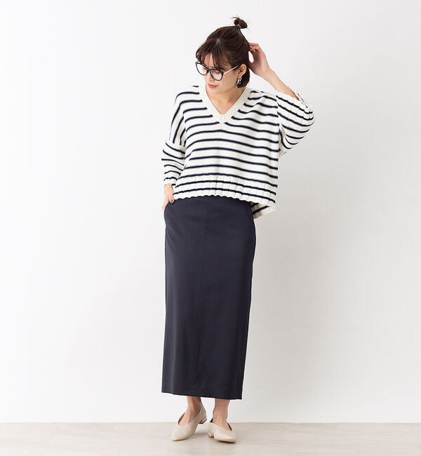 Rouge vif「ウールサテンスカート」|スカート|