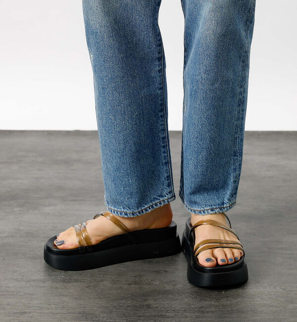 Rouge vif「【TEMPERATE / テンパレイト】プラットフォームサンダル / クリア【W」|サンダル|