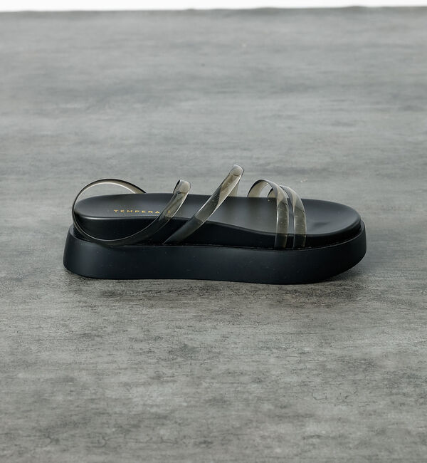 Rouge vif「【TEMPERATE / テンパレイト】プラットフォームサンダル / クリア【W」|サンダル|