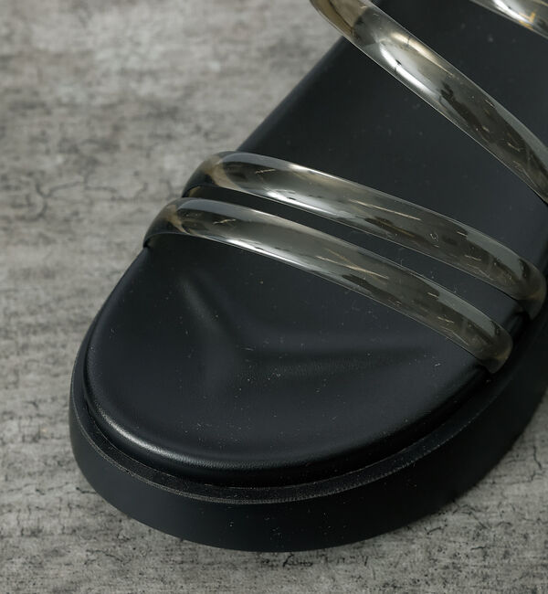 Rouge vif「【TEMPERATE / テンパレイト】プラットフォームサンダル / クリア【W」|サンダル|