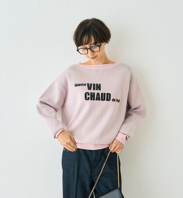 Rouge vif「ノエルロゴニットプルオーバー」|ニット・セーター|